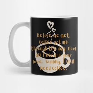 dark design  Romantic coffee humor Mug